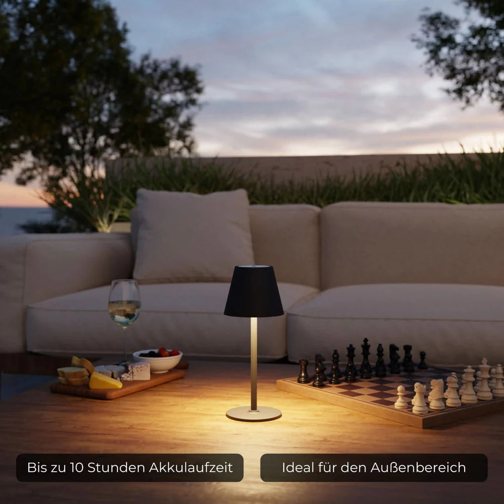 Webers Akku LED- Tischleuchte