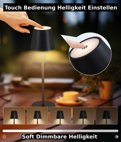 Webers Akku LED- Tischleuchte